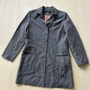 Anouk Blazer Jacket Womens 85-98-155 Gray Longline Lined Suit Career Work